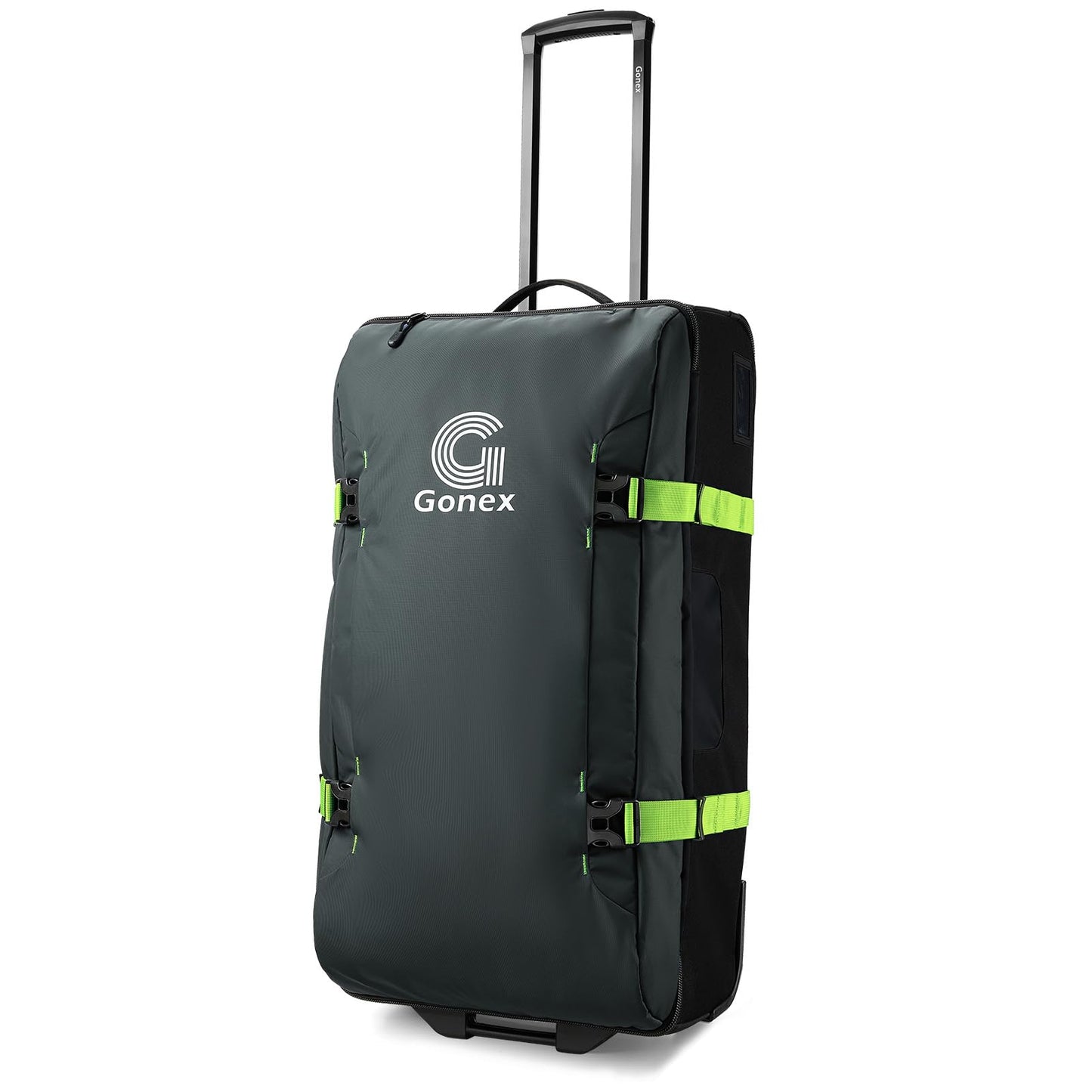 Gonex Rolling Duffle Bag with Wheels, Water-repellent 90L Nylon Large Wheeled Travel Duffel Luggage with TSA Lock & Telescopic Handle 30 inch
