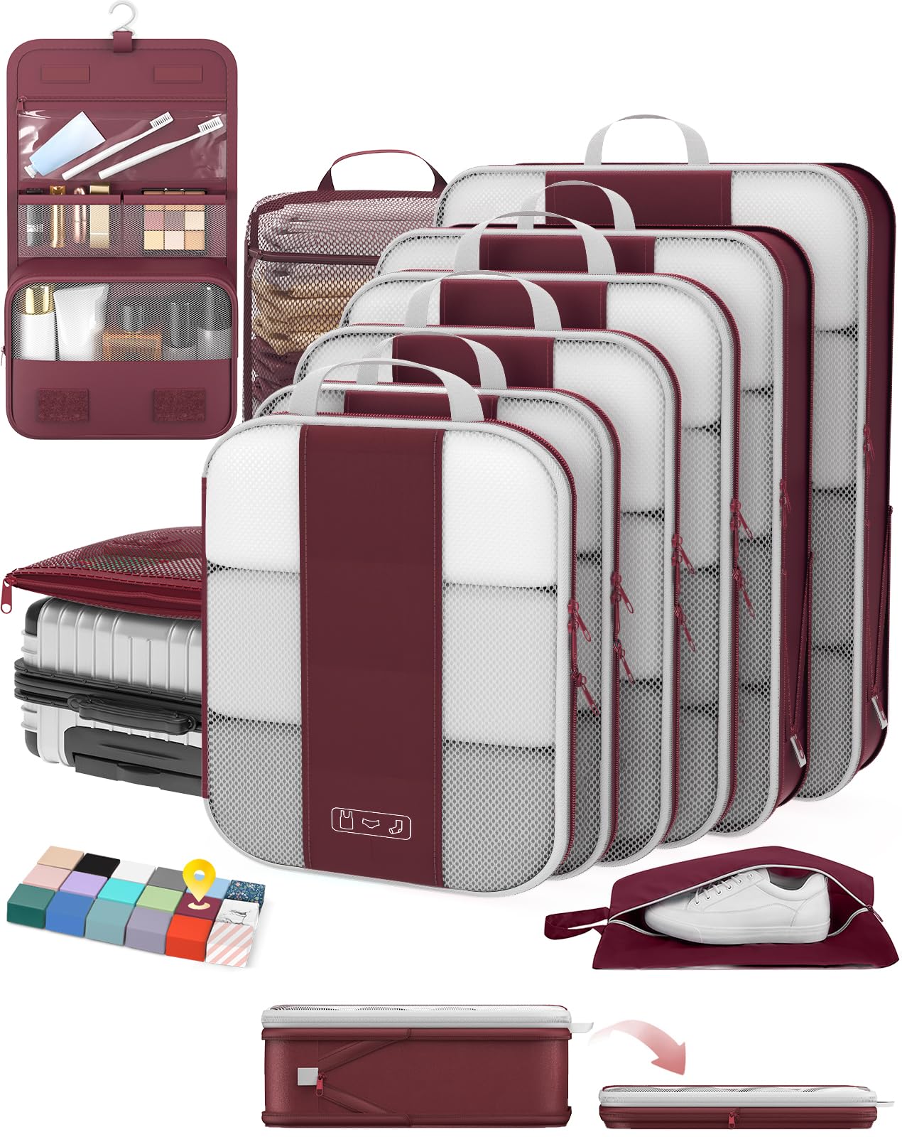OlarHike Compression Packing Cubes Garment Bags