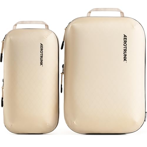 Aerotrunk Ultralight Compression Packing Cubes - Lightweight Travel Organizers for Suitcases and Luggage
