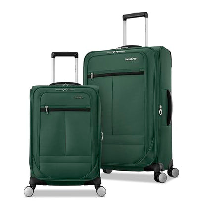 Samsonite Element 3-PC Soft-Sided 21/25/29 (Carry-On, Medium, Large Checked), Lightweight Expandable Luggage Set: 2 Front & Side Pocket, Four Spinner Wheels, Adjustable Handle, Durable