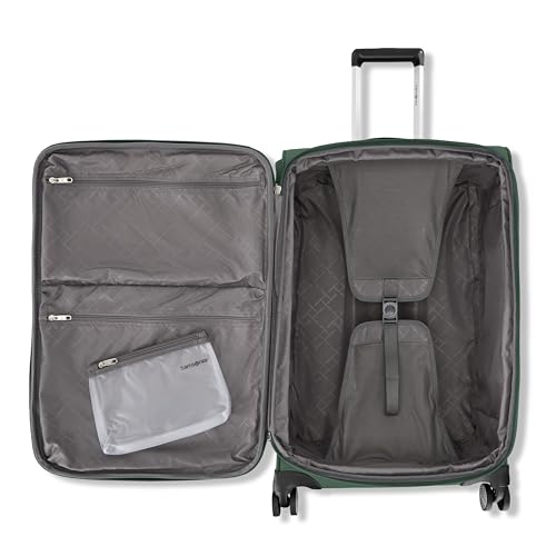 Samsonite Element 3-PC Soft-Sided 21/25/29 (Carry-On, Medium, Large Checked), Lightweight Expandable Luggage Set: 2 Front & Side Pocket, Four Spinner Wheels, Adjustable Handle, Durable