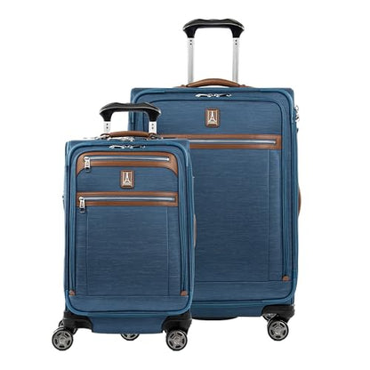 Travelpro Platinum Elite Softside Expandable Checked Luggage, 8 Wheel Spinner Large Suitcase, TSA Lock, Men and Women