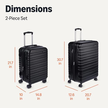 Amazon Basics Hardside Spinner, Carry-On, Expandable Suitcase Luggage with Wheels
