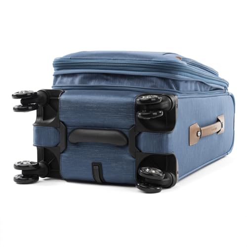 Travelpro Platinum Elite Softside Expandable Checked Luggage, 8 Wheel Spinner Large Suitcase, TSA Lock, Men and Women