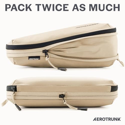 Aerotrunk Ultralight Compression Packing Cubes - Lightweight Travel Organizers for Suitcases and Luggage