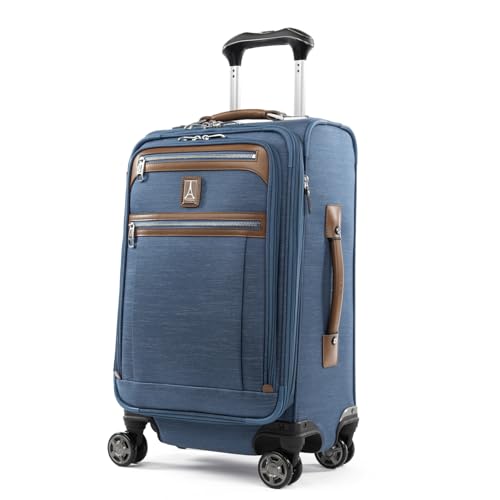 Travelpro Platinum Elite Softside Expandable Checked Luggage, 8 Wheel Spinner Large Suitcase, TSA Lock, Men and Women