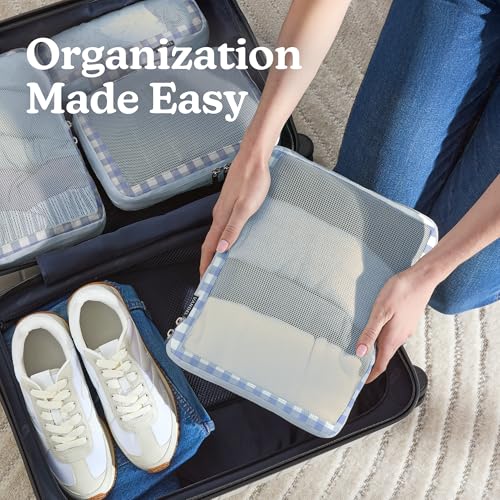 VANDEL Space-Saving Compression Packing Cubes for Women, Men, Compressible Carry On Suit Case Organizer Luggage Packing Cubes for Travel Organizer Bags for Luggage and Backpacks, Suitcase Cube