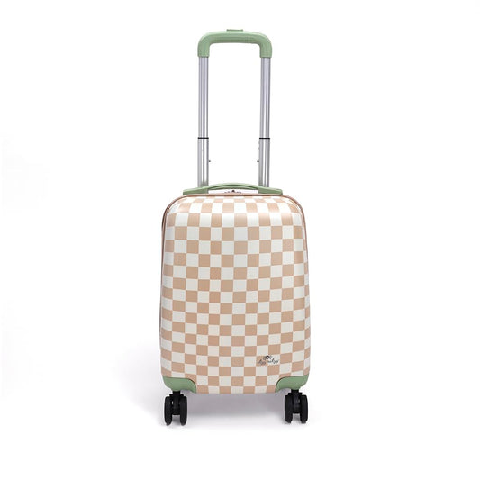 Itzy Ritzy Toddler Suitcase with Adjustable Handle, 360-Degree Spinner Wheels, 2 Interior Compartments and Hard Shell Design
