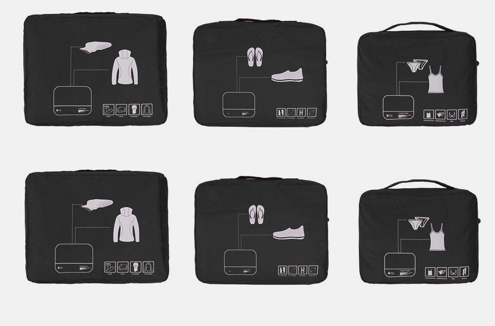 Packing Cubes Set Travel Luggage Organizers Suitcase Lightweight Accessories