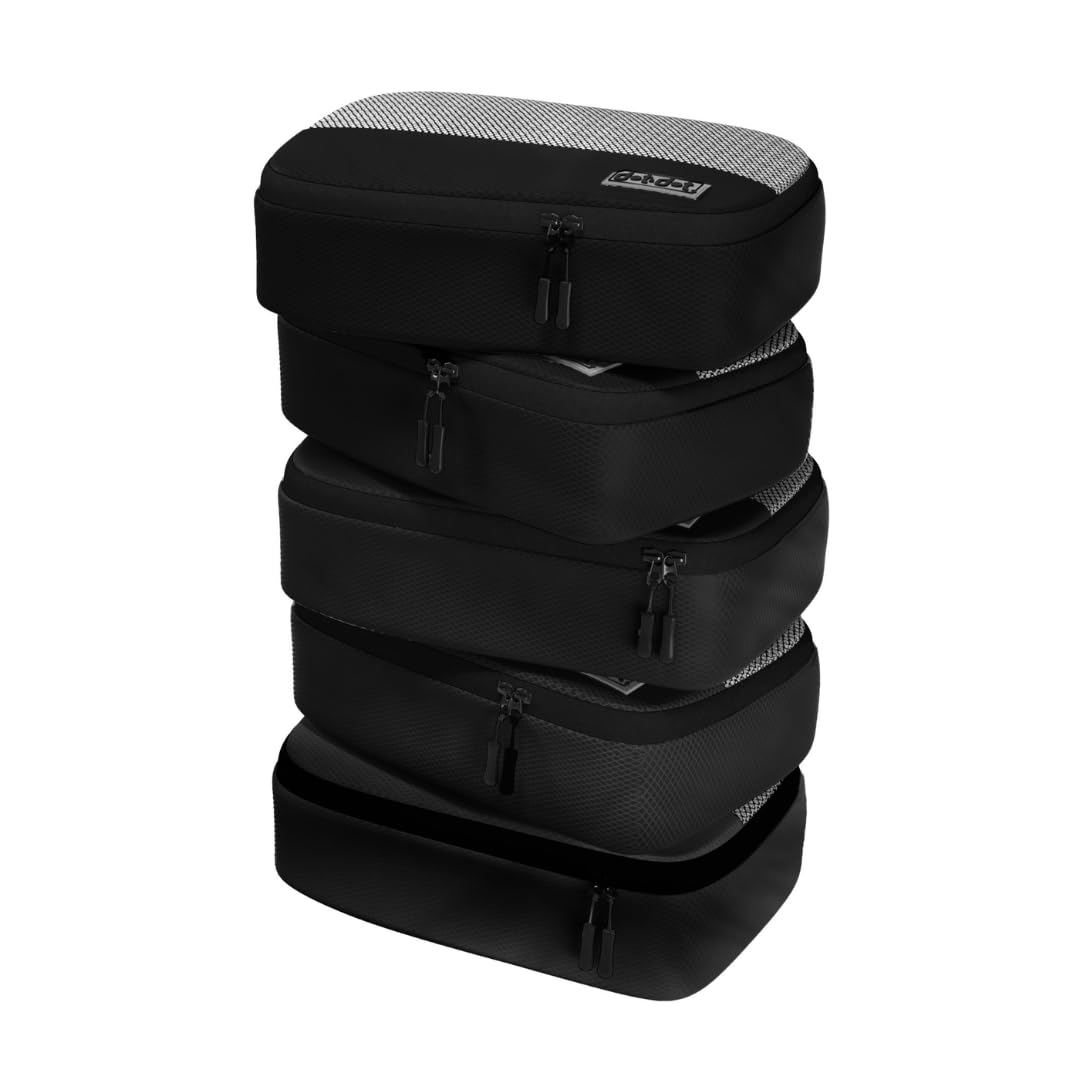Packing Cubes for Suitcases - 5 Pcs set of Packing Cubes for Travel Carry on Suitcase Organizer Bags - Travel Cubes Organizer Bags for Luggage