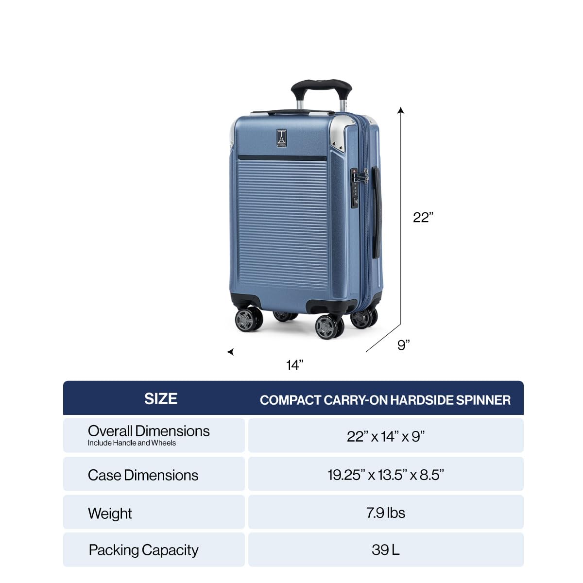 Travelpro Platinum Elite Hardside Expandable Spinner Wheel Luggage TSA Lock Hard Shell Polycarbonate Suitcase