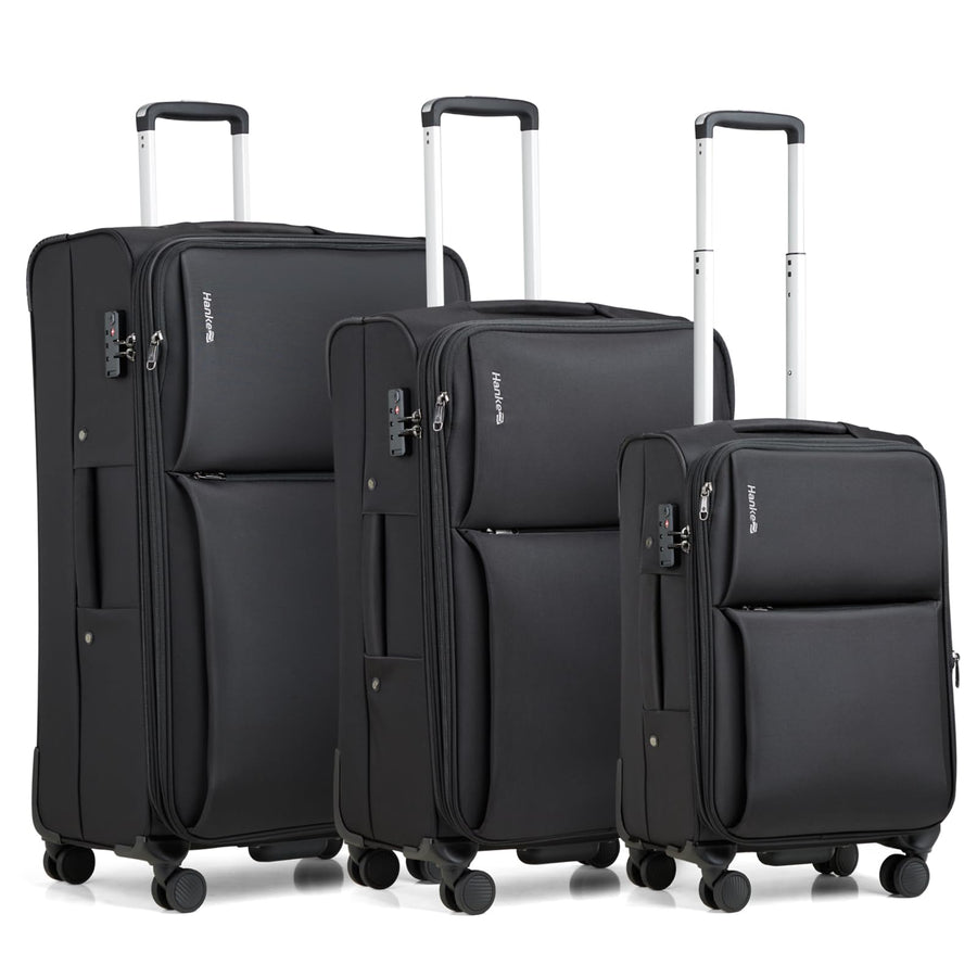 Hanke Softside Expandable Luggage 16/20/24/28 Inch Carry On Luggage for Travel Checked Luggage Suitcases with Wheels TSA Luggage Large Suitcase