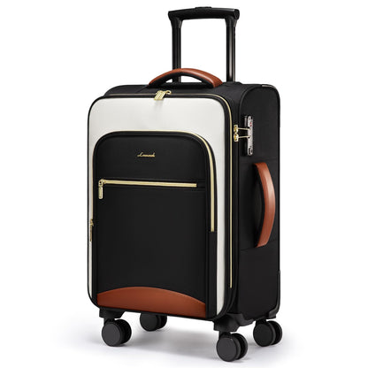 LOVEVOOK Carry on Luggage Lightweight Suitcase with DOUBLE Spinner Wheels and TSA Lock for Women