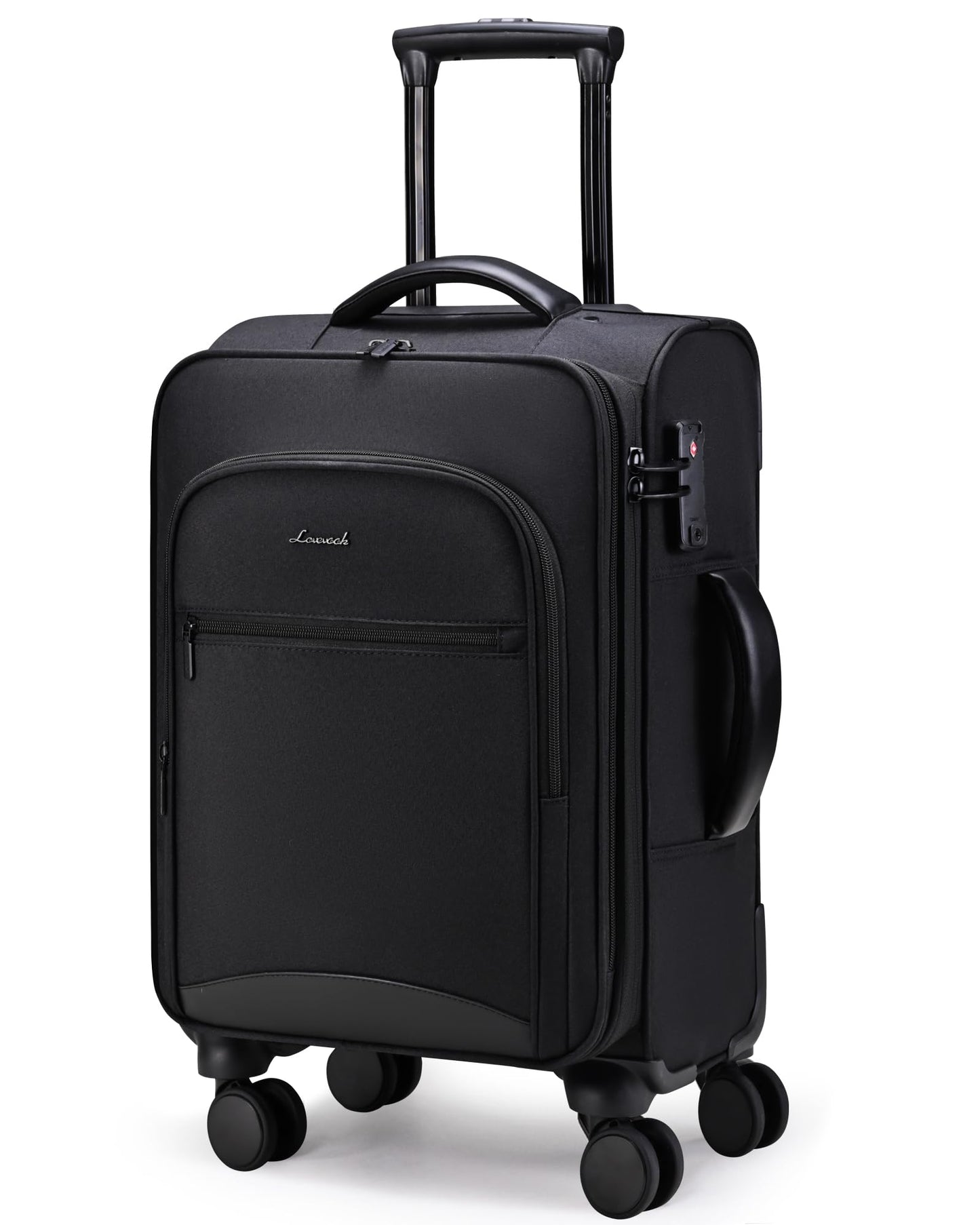LOVEVOOK Carry on Luggage Lightweight Suitcase with DOUBLE Spinner Wheels and TSA Lock for Women