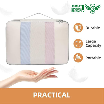 BAGAIL 6 Set/8 Set/10 Set Packing Cubes Various Sizes Packing Organizer for Travel Accessories Luggage Carry On Suitcase