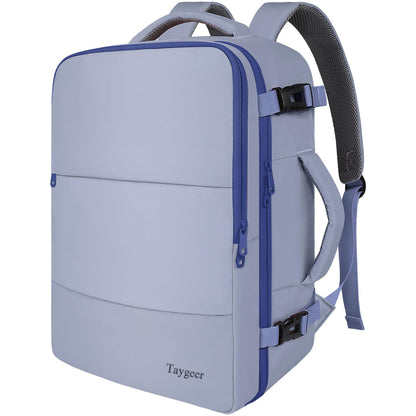 Taygeer Travel Backpack for Women Men, TSA Approved Carry On Backpack with USB Charging Port & Shoe Pouch