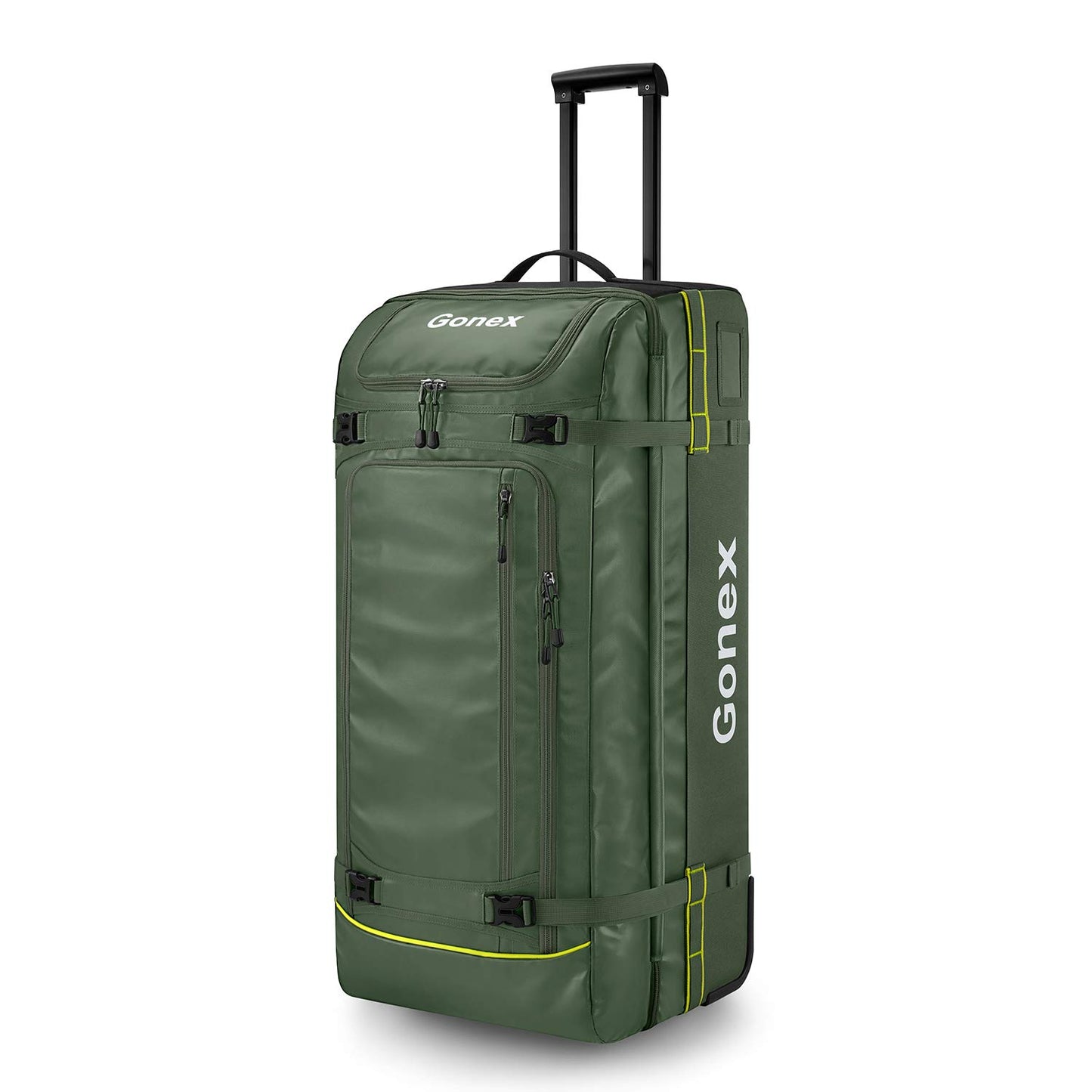 Gonex Rolling Duffle Bag with Wheels, 30L 70L 100L Water Repellent Wheeled Travel Duffel Luggage with Rollers