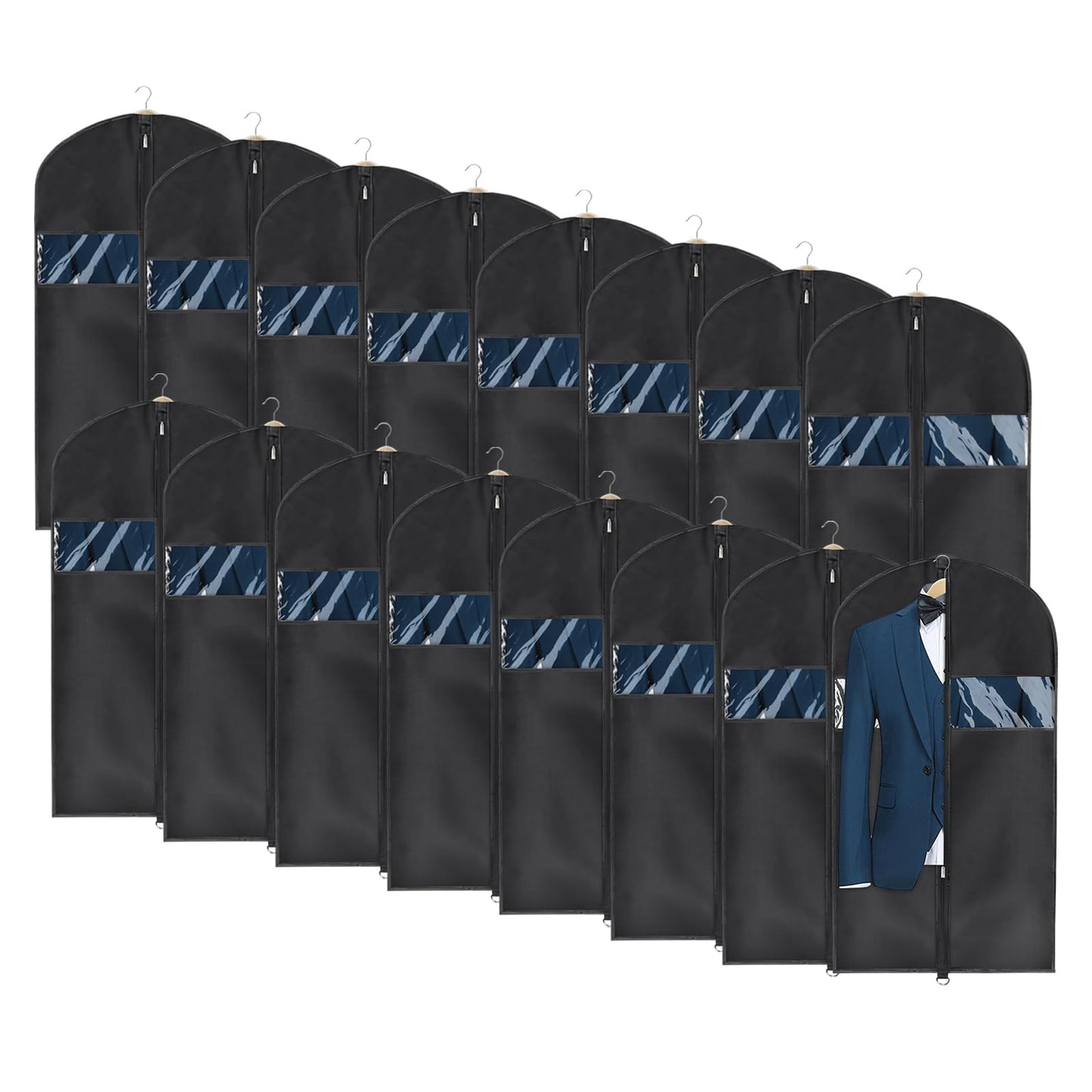 Univivi Lightweight Garment Bag Suit Bag for Storage and Travel