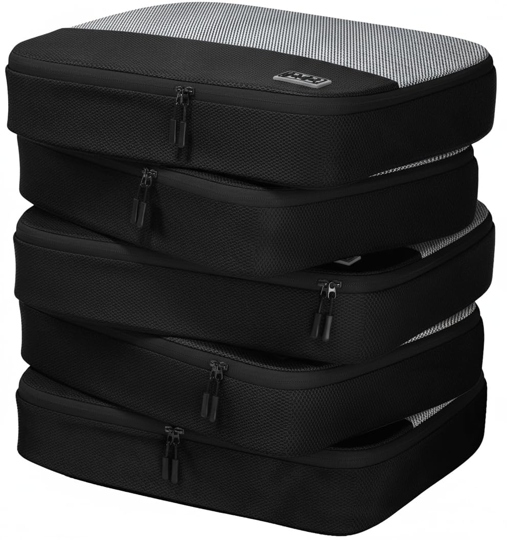 Packing Cubes for Suitcases - 5 Pcs set of Packing Cubes for Travel Carry on Suitcase Organizer Bags - Travel Cubes Organizer Bags for Luggage