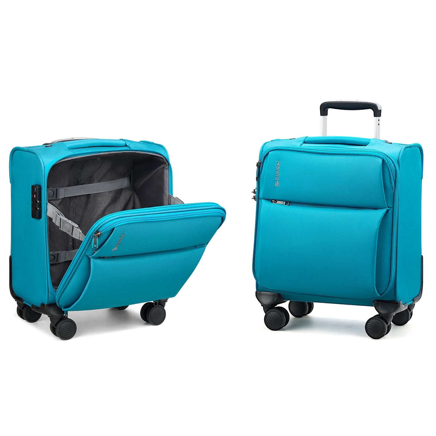 Hanke Softside Expandable Luggage 16/20/24/28 Inch Carry On Luggage for Travel Checked Luggage Suitcases with Wheels TSA Luggage Large Suitcase