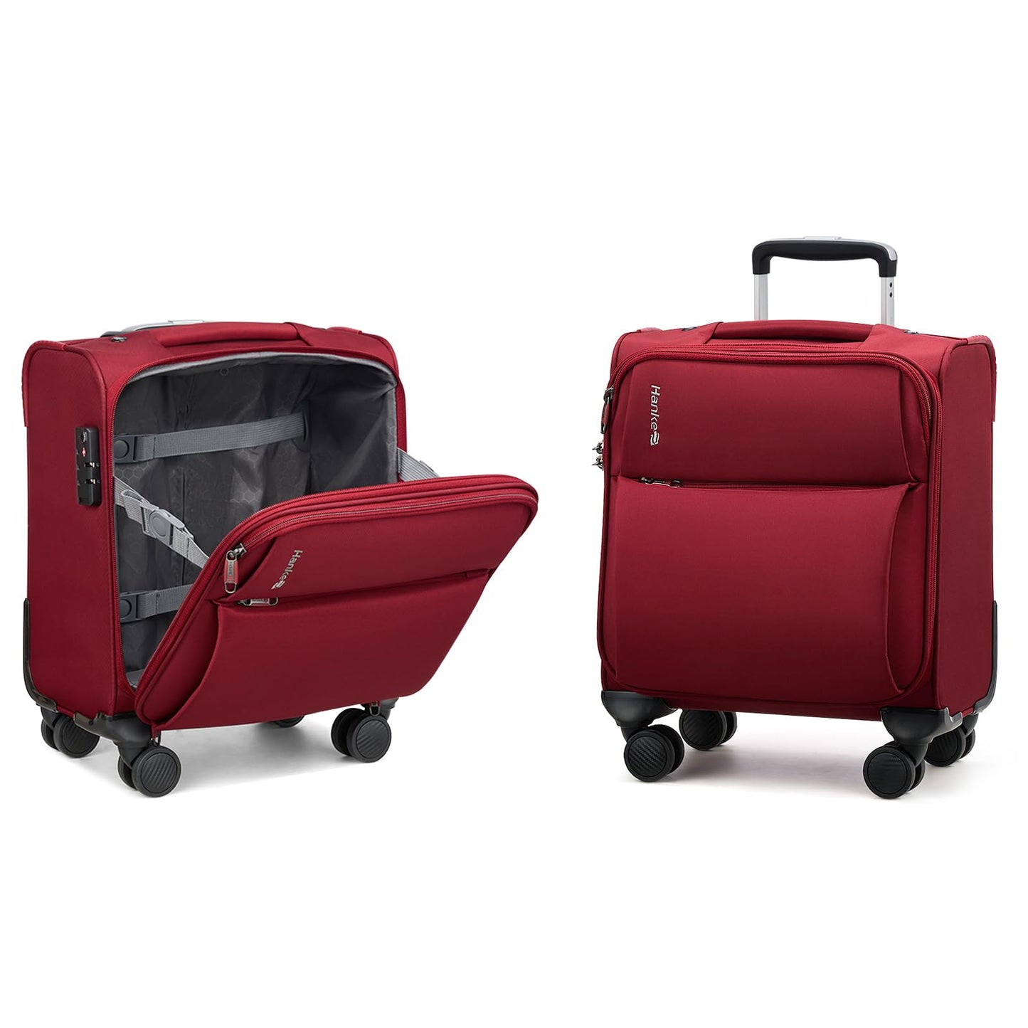 Hanke Softside Expandable Luggage 16/20/24/28 Inch Carry On Luggage for Travel Checked Luggage Suitcases with Wheels TSA Luggage Large Suitcase