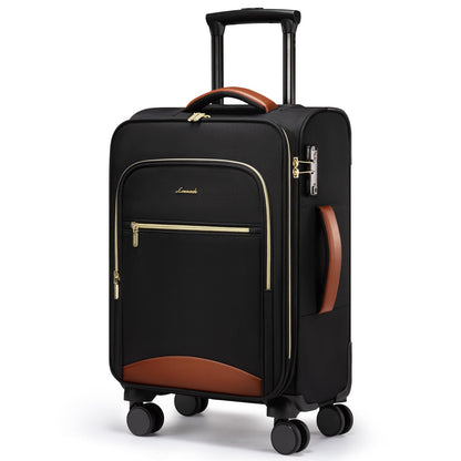 LOVEVOOK Carry on Luggage Lightweight Suitcase with DOUBLE Spinner Wheels and TSA Lock for Women
