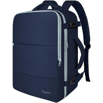 Taygeer Travel Backpack for Women Men, TSA Approved Carry On Backpack with USB Charging Port & Shoe Pouch