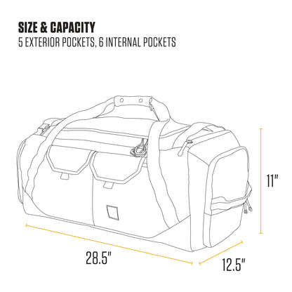 Carhartt Heavy Haul Utility Duffel Bag's, Water-Resistant Packable Bag for Jobsite, Gym, and Travel