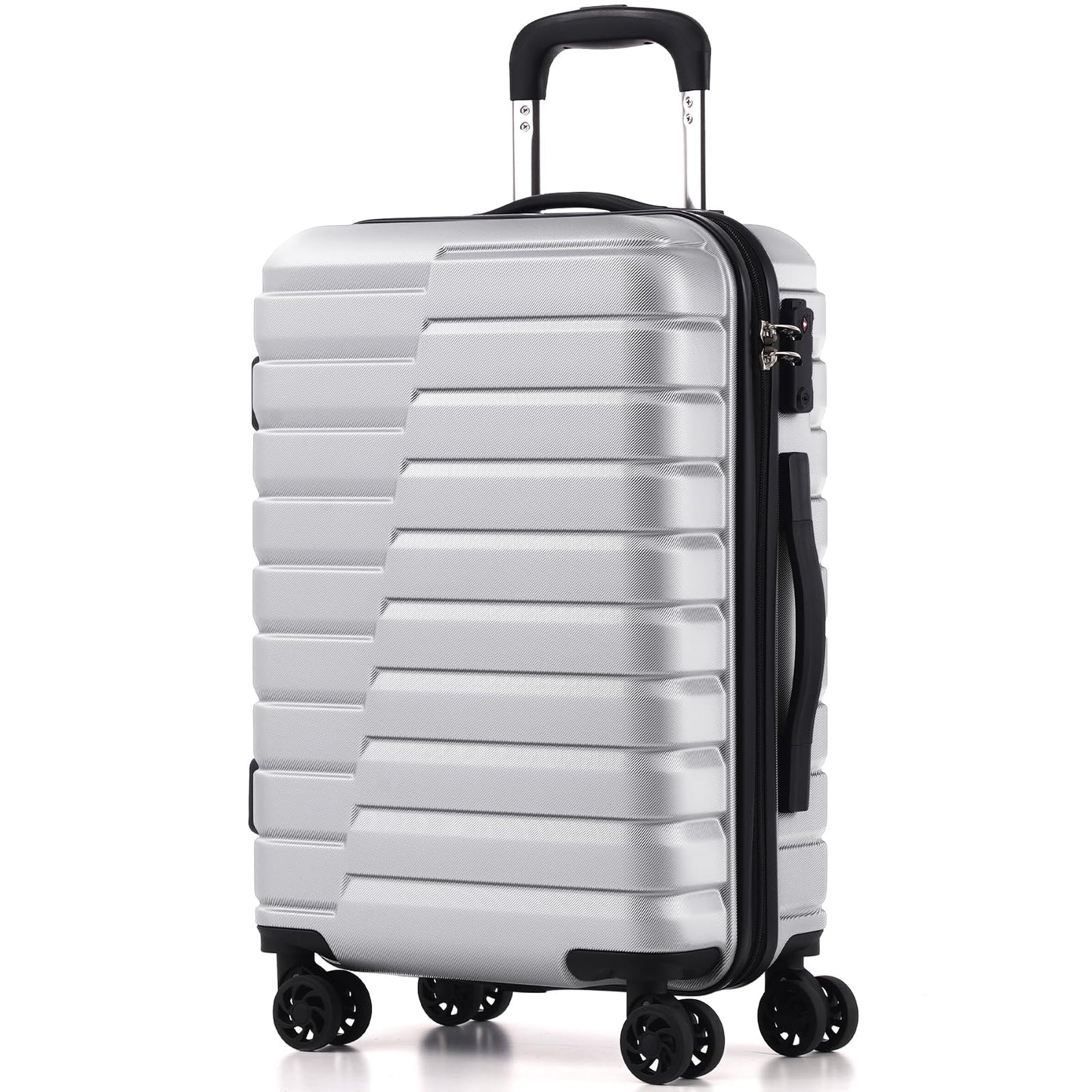 Coolife Luggage Suitcase Luggage set PC ABS TSA Lock Spinner Carry on 3 Piece Sets