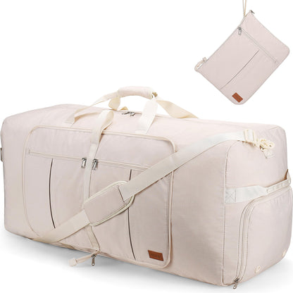 Urtala Travel Duffel Bag for Women & Men, Large Foldable Overnight Weekender Bag with Shoes Compartment & Shoulder Strap, Lightweight Waterproof Luggage Bag