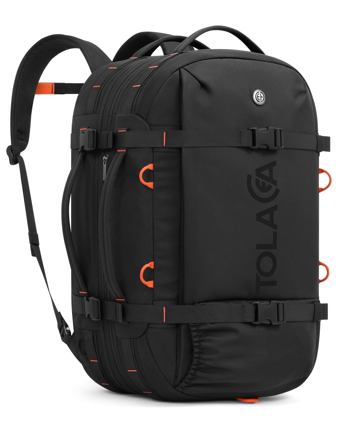 Tolaccea Travel Laptop Backpack, Carry On Backpack for Men Women, 40L-50L Expandable TSA Approved Rucksack Daypack Duffel Bag