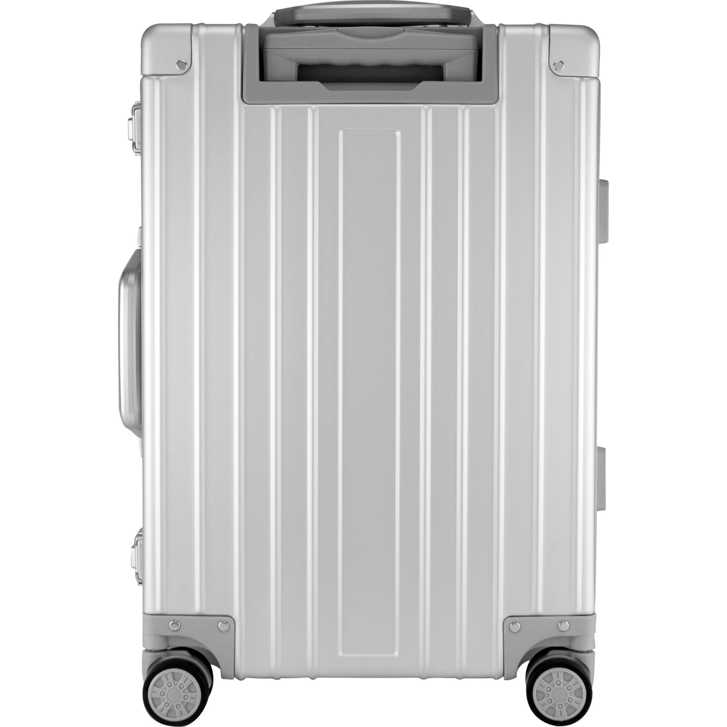 SKYLARK-100 Aluminum Luggage Set 20 & 26-inch, Silver Hard Shell Suitcase Combo with TSA Locks, Spinner Wheels, Lightweight & Scratch-Resistant