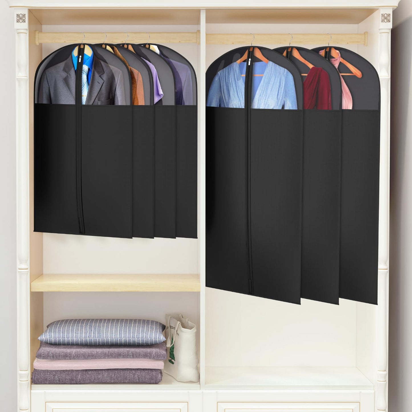 Univivi Lightweight Garment Bag Suit Bag for Storage and Travel