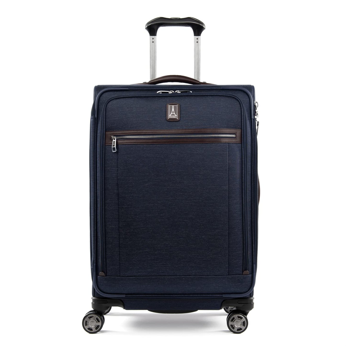 Travelpro Platinum Elite Softside Expandable Checked Luggage, 8 Wheel Spinner Large Suitcase, TSA Lock, Men and Women