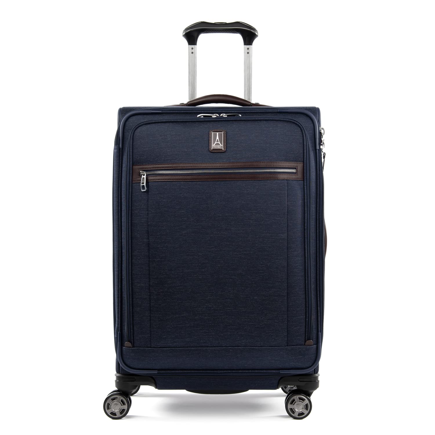 Travelpro Platinum Elite Softside Expandable Checked Luggage, 8 Wheel Spinner Large Suitcase, TSA Lock, Men and Women