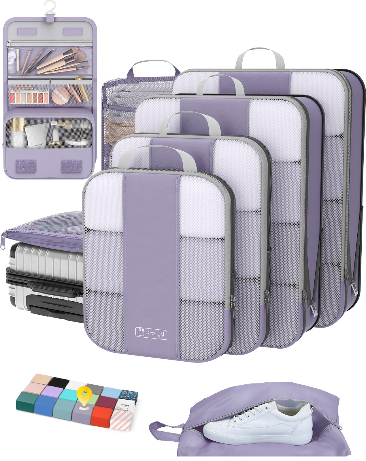 OlarHike Compression Packing Cubes Garment Bags