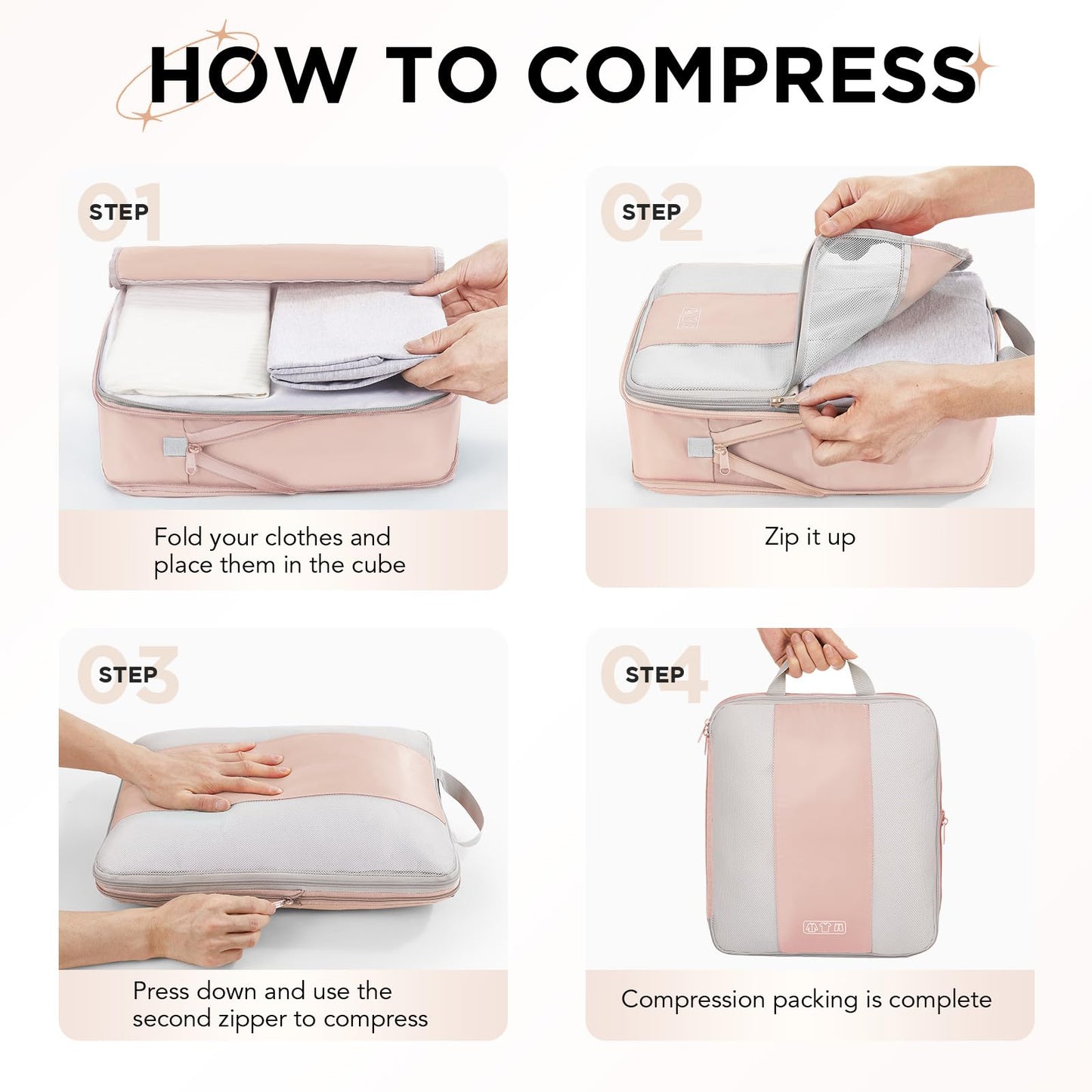 OlarHike Compression Packing Cubes Garment Bags