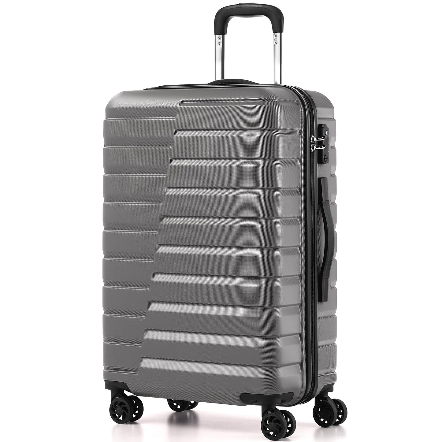 Coolife Luggage Suitcase Luggage set PC ABS TSA Lock Spinner Carry on 3 Piece Sets