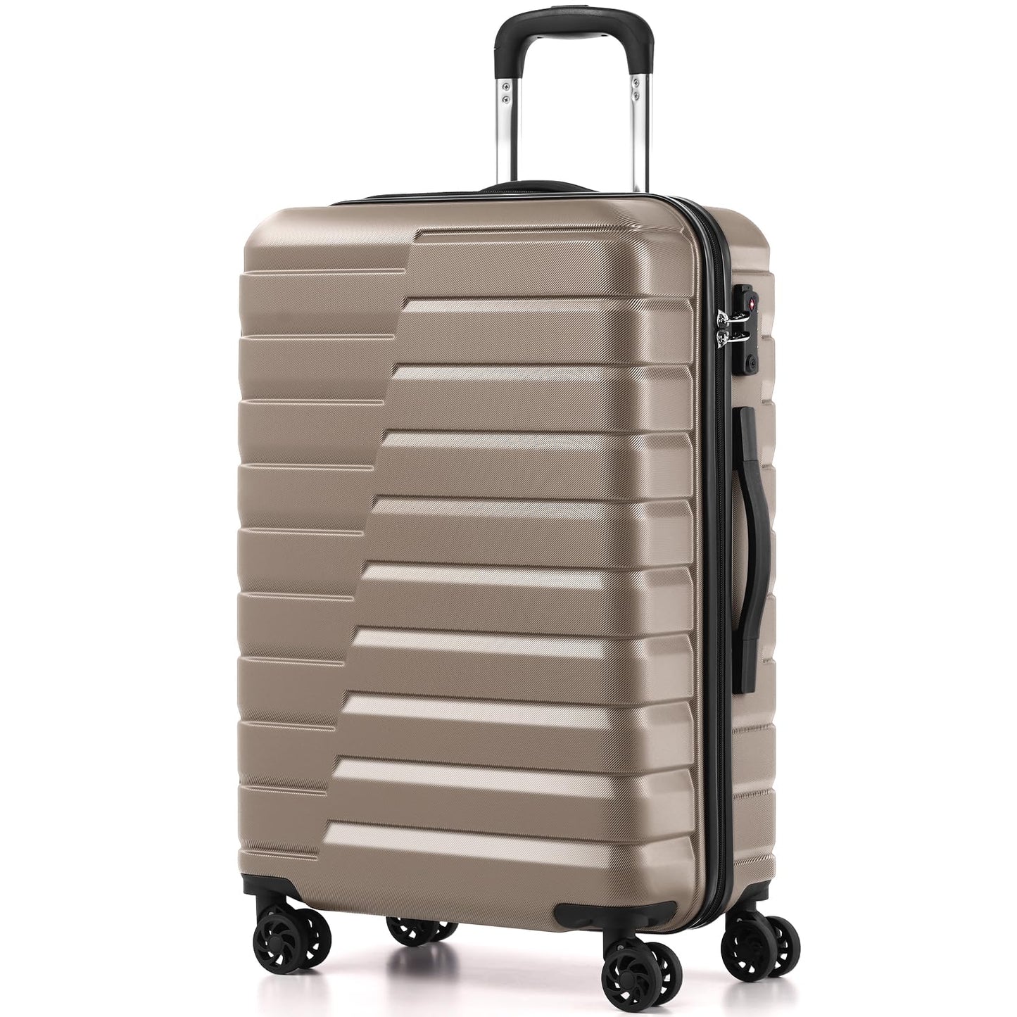 Coolife Luggage Suitcase Luggage set PC ABS TSA Lock Spinner Carry on 3 Piece Sets