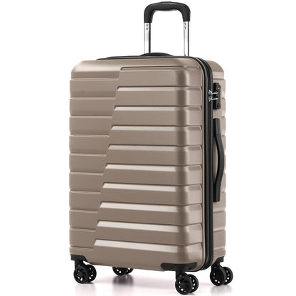 Coolife Luggage Suitcase Luggage set PC ABS TSA Lock Spinner Carry on 3 Piece Sets