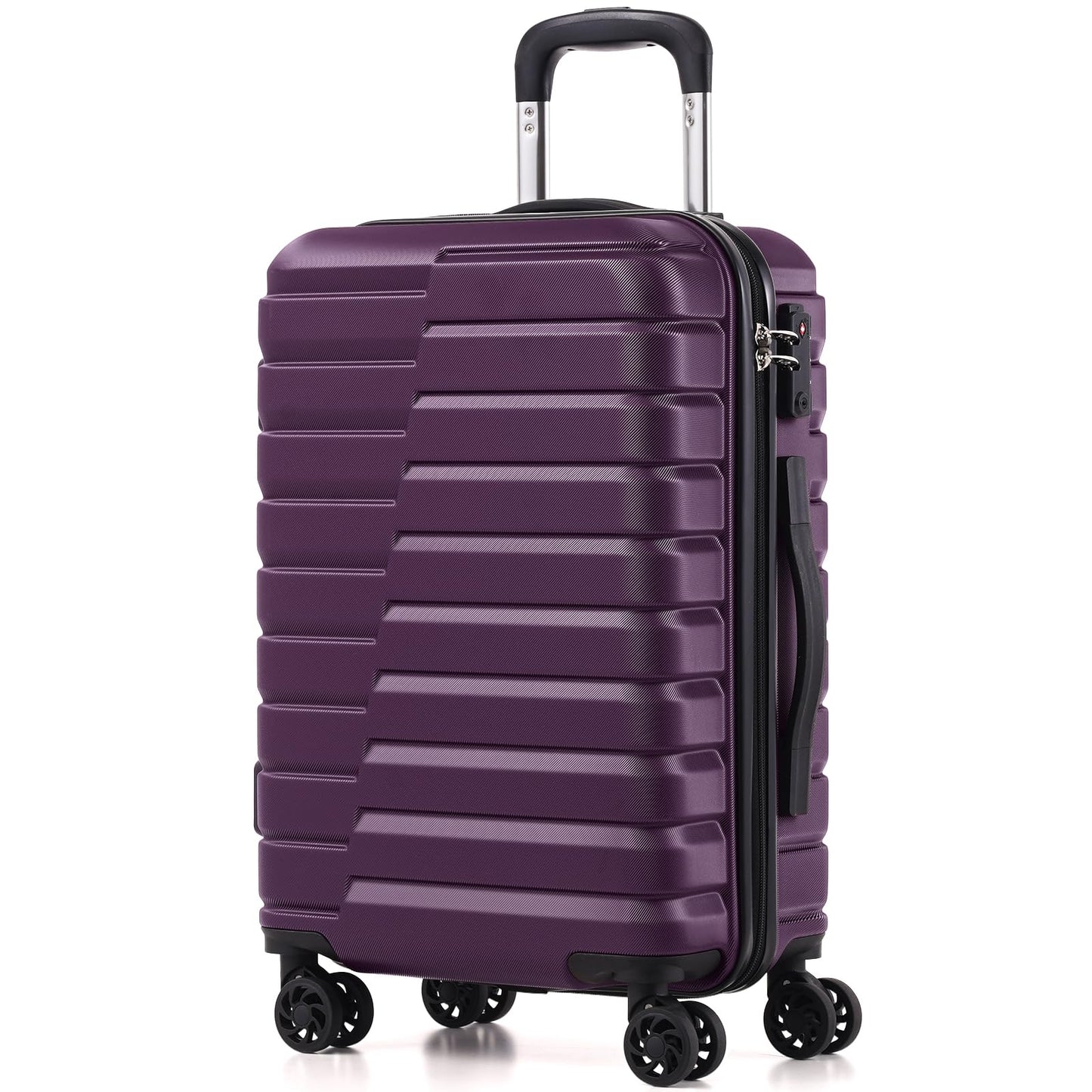 Coolife Luggage Suitcase Luggage set PC ABS TSA Lock Spinner Carry on 3 Piece Sets
