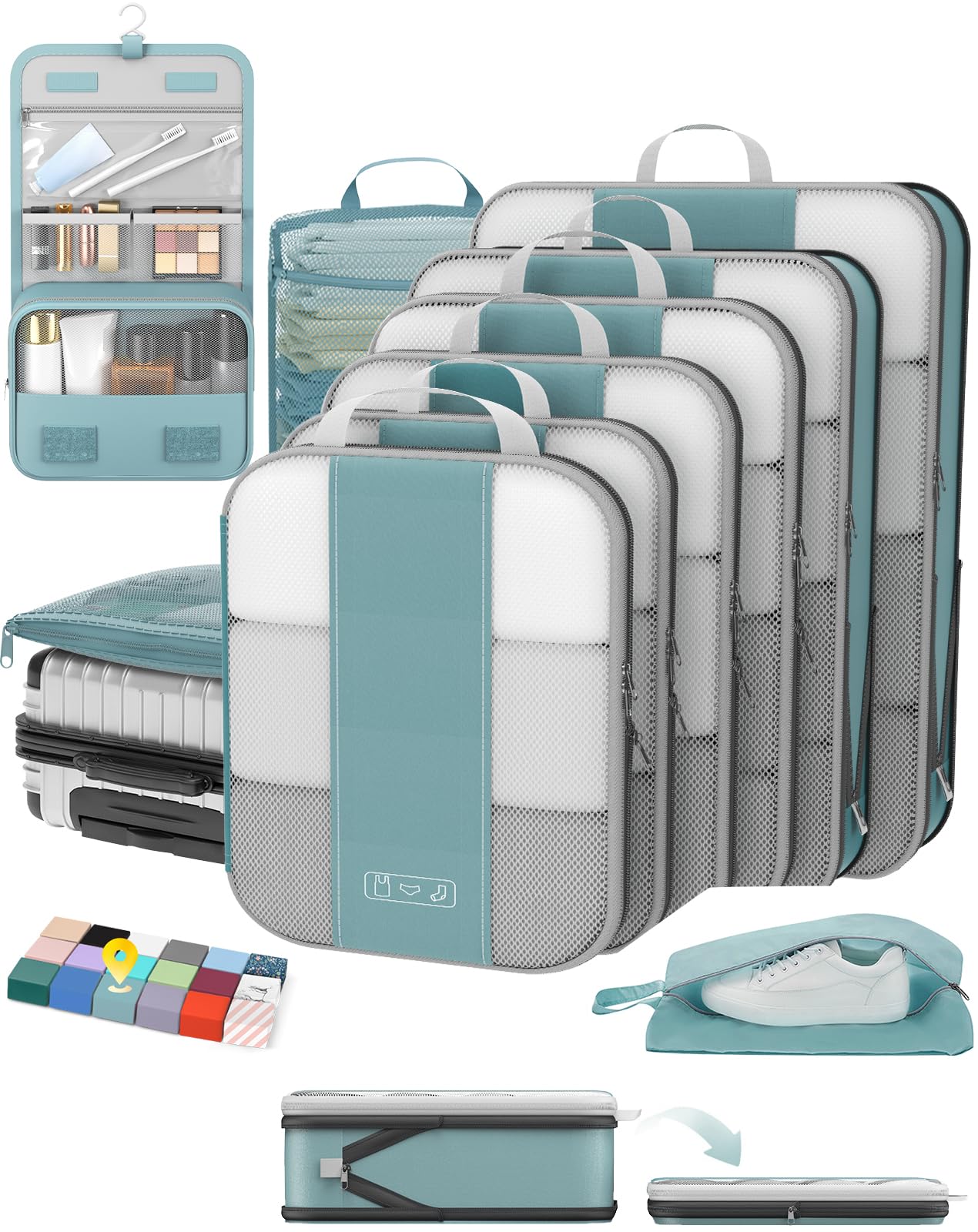 OlarHike Compression Packing Cubes Garment Bags