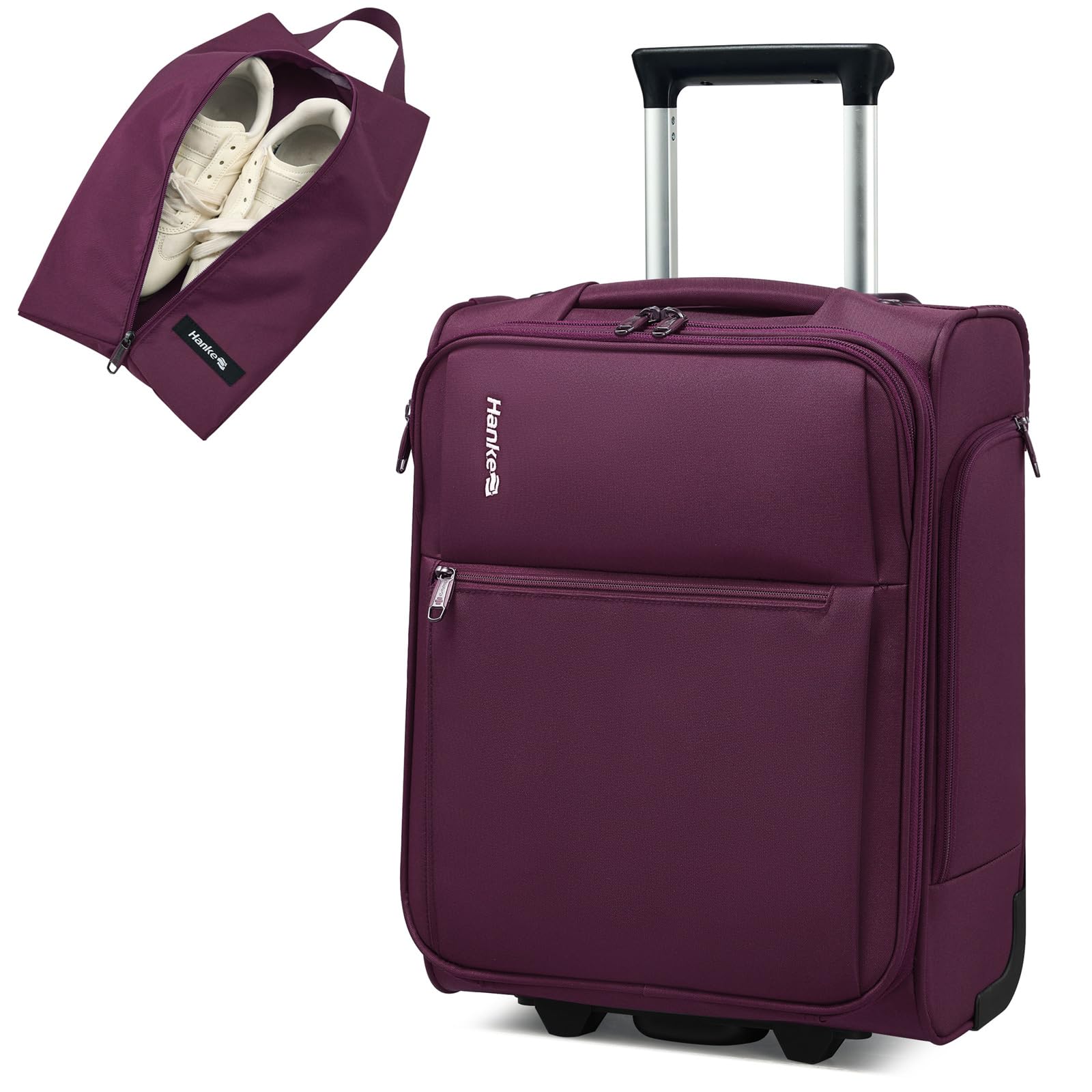 Hanke Softside Expandable Luggage 16/20/24/28 Inch Carry On Luggage for Travel Checked Luggage Suitcases with Wheels TSA Luggage Large Suitcase