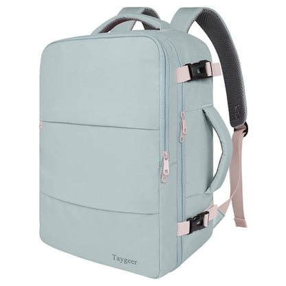 Taygeer Travel Backpack for Women Men, TSA Approved Carry On Backpack with USB Charging Port & Shoe Pouch