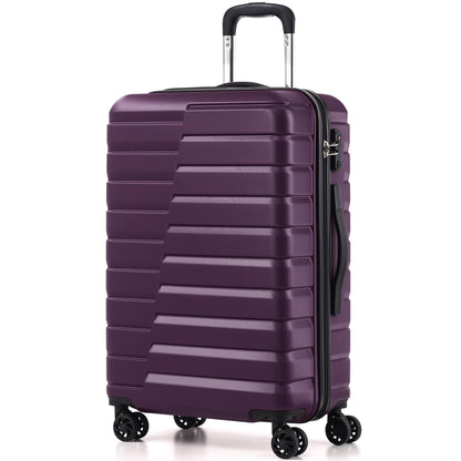 Coolife Luggage Suitcase Luggage set PC ABS TSA Lock Spinner Carry on 3 Piece Sets