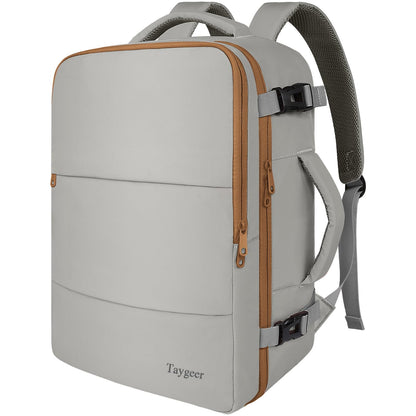 Taygeer Travel Backpack for Women Men, TSA Approved Carry On Backpack with USB Charging Port & Shoe Pouch