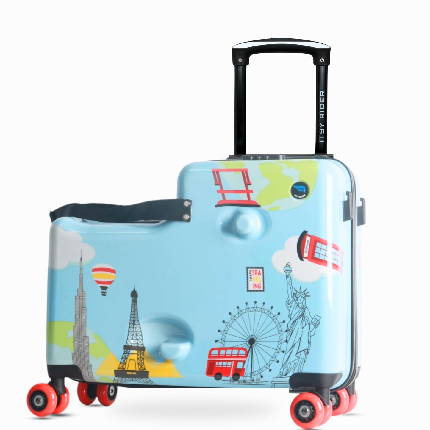 Cegali Itsy Rider Kids Ride-on Suitcase with Spinner Wheels
