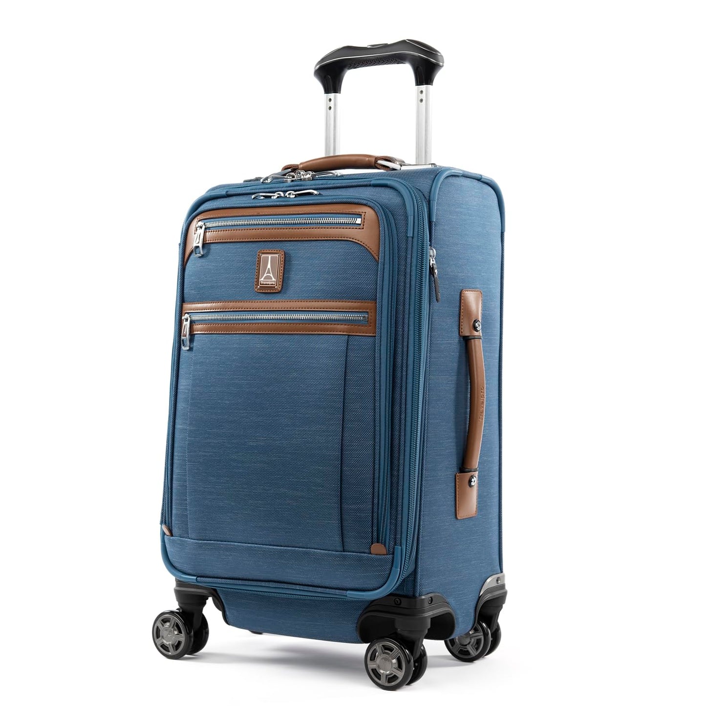 Travelpro Platinum Elite Softside Expandable Checked Luggage, 8 Wheel Spinner Large Suitcase, TSA Lock, Men and Women