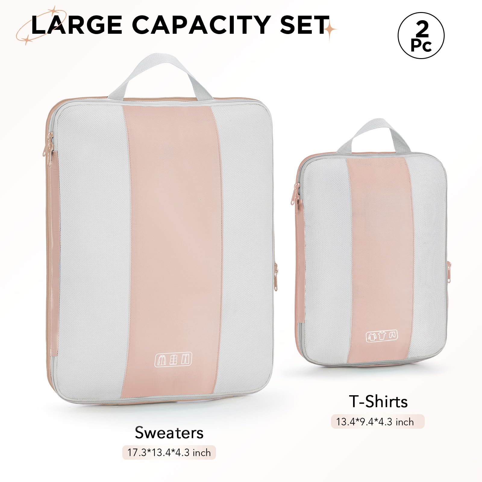 OlarHike Compression Packing Cubes Garment Bags