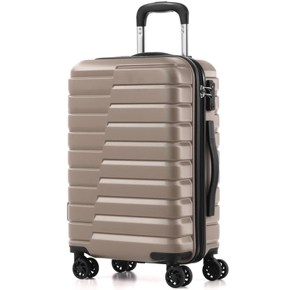 Coolife Luggage Suitcase Luggage set PC ABS TSA Lock Spinner Carry on 3 Piece Sets